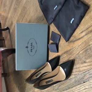 Prada Saffiano Leather Pumps